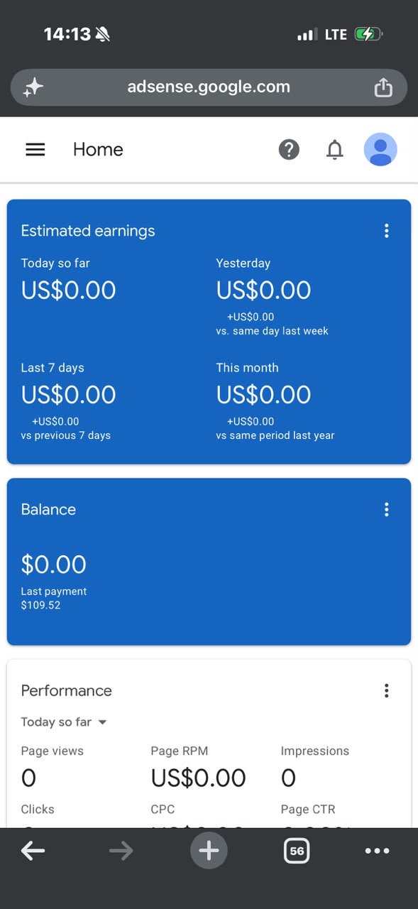 1x Naija🇳🇬 payment received Adsense accnt available for sale
